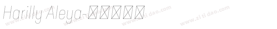 Harilly Aleya字体转换